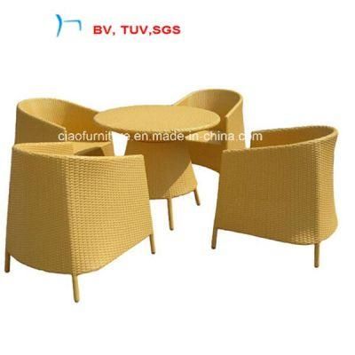 Hot Selling Rattan Dining Round Table and Chairs