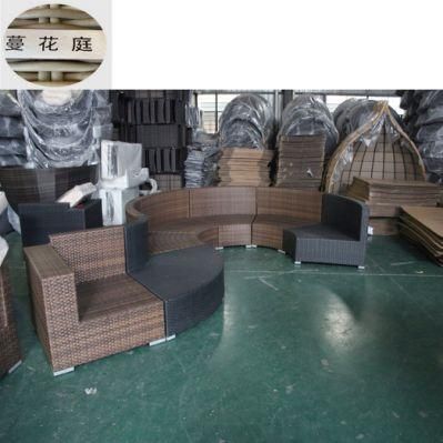 Outdoor Garden Furniture Snake Shaped Combined Chair