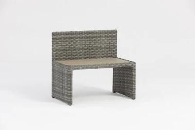 Classic Traditional Grey PE Wicker Comfort Chair