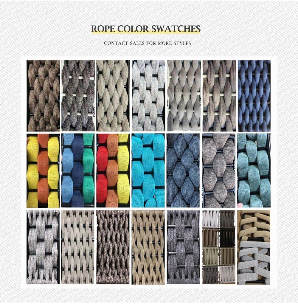 Sunward Hotsale Hotel Leisure Garden Hotel Resort Project Outdoor Weaving Rope Sofa Furniture