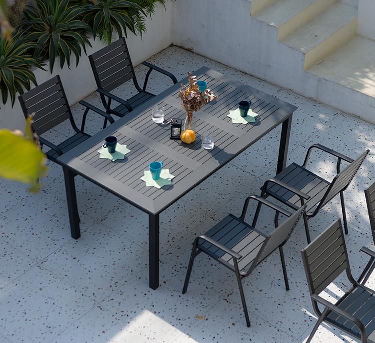 Hot Sale Powder Coated Aluminum Outdoor Patio Garden Set Furniture