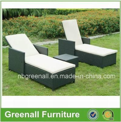 Rattan Garden Wicker Outdoor Chaise Lounger Sun Bed Sunlounger Furniture