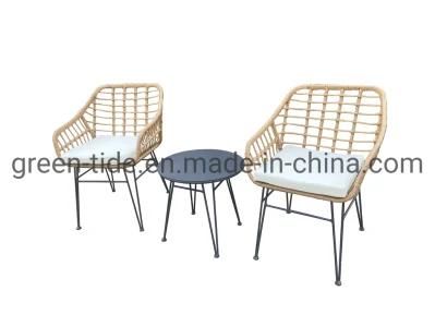 Quality Outdoor Living Rattan Chat Set 3 Pieces