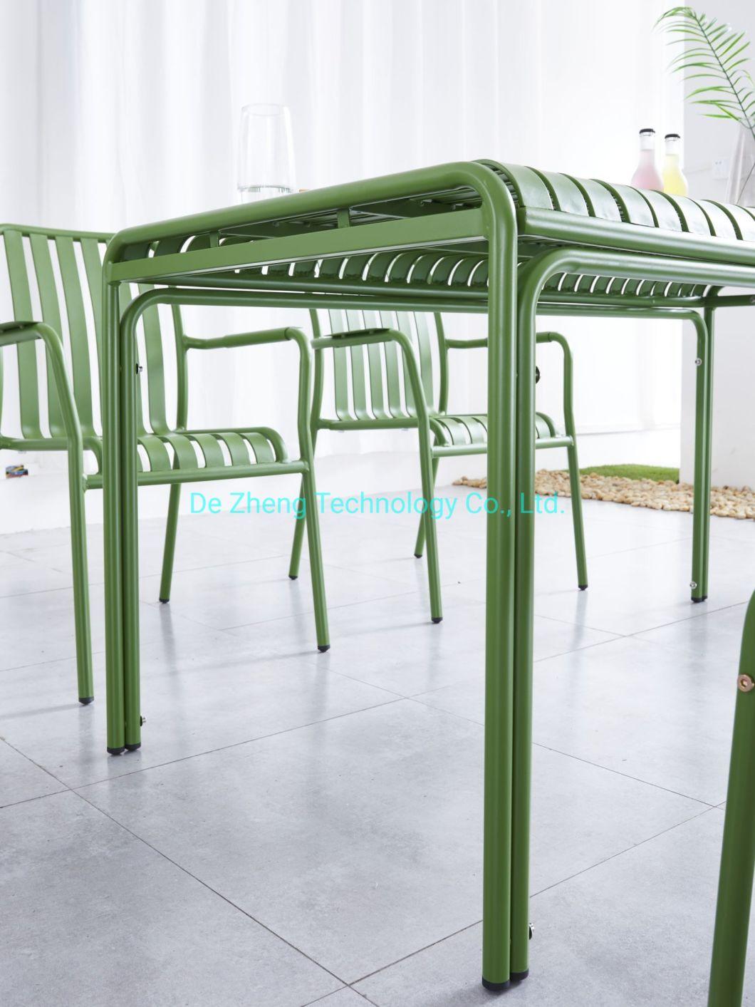 Commerical Outdoor Furniture Patio Aluminum Dining Table for Contrac Hotel Designer