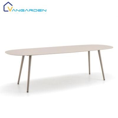 Vangarden 240cm Aluminum Outdoor Restaurant Dining Table