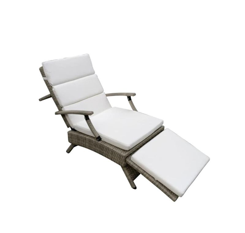 Garden Furniture Set Outdoor Pool Villa Aluminum Leisure Rattan Foldable Folding Audjustable Chaise Lounge