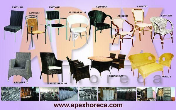 Florence Wicker Arm Chair Outdoor Furniture Dining Rattan Chair (AS1057AR)