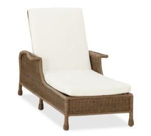 Outdoor Garden Rattan Wicker Furniture Luxury Modern Sunbed Lounge Chaise