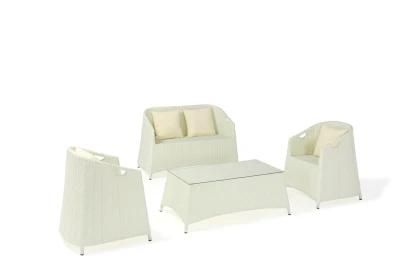Outdoor Patio Furniture 4 Piece Sofa Sectional Set All Weather