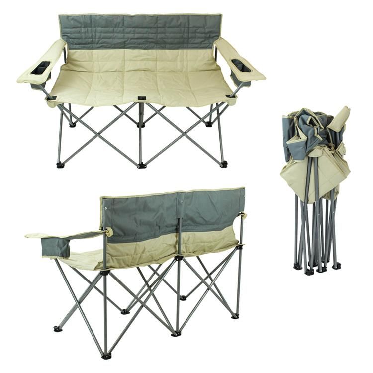 2020 New Design Cotton Double Folding Chair with Arm