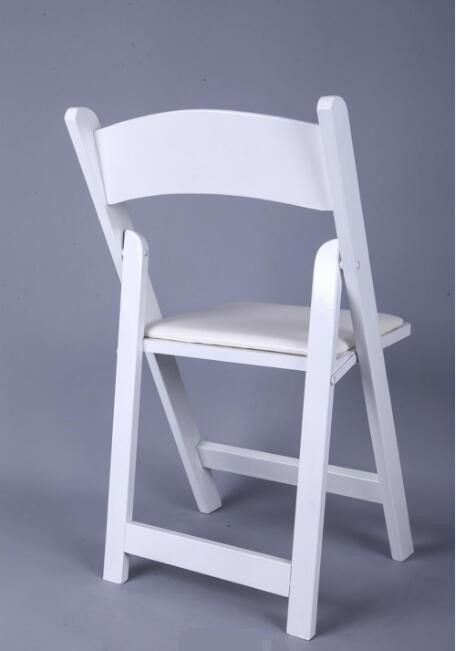 Natural Wood Wedding Folding Avantgarde Wimbledon Chairs with Padded Seat