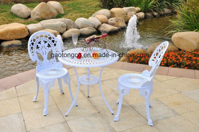 3 Pieces All Weather Outdoor Patio Cast Aluminum Garden Sets Furniture