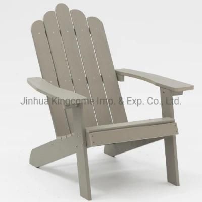Polystyrene Wood Outdoor Furniture Adirondack Chair in Grey