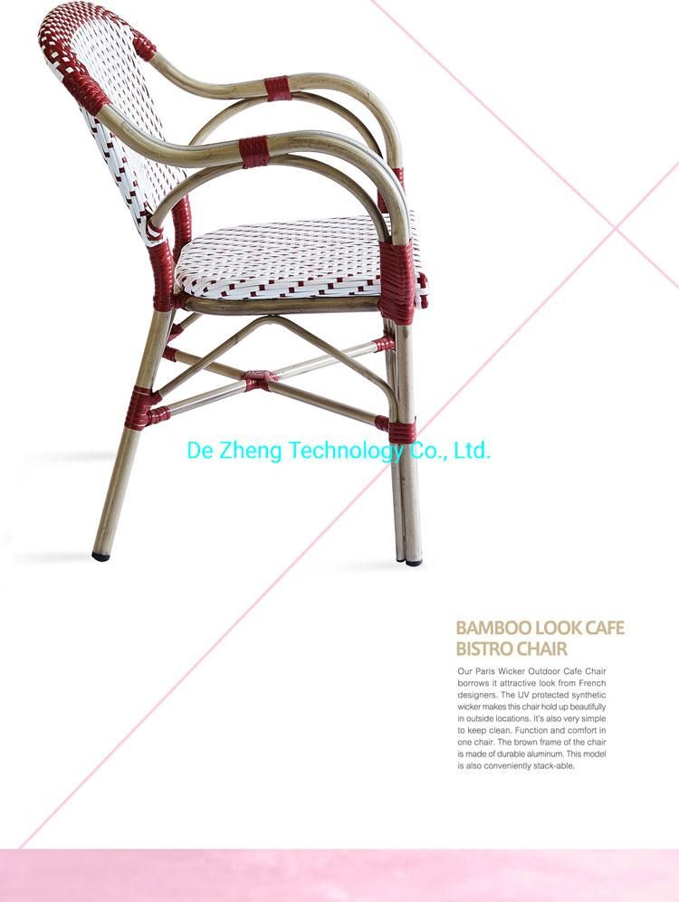 Hot Sale Bohemia North Style Outdoor PE Rattan Wicker Paris Cafe Leisure Garden Furniture