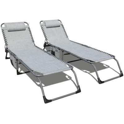 Outdoor Leisure Beach Sun Bed Morden Comfortable Sun Lounger