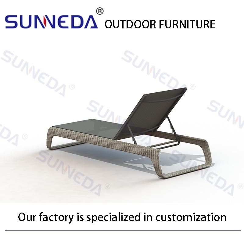 Outdoor Lounge Chair Aluminum Frame Garden Furniture