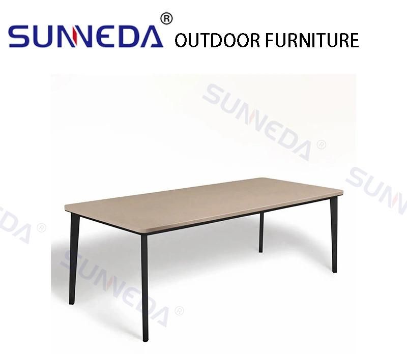 Modern Style Luxury Popular Aluminum Dining Table Set