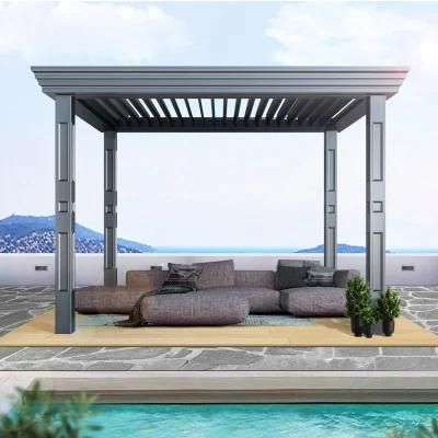 Factory Direct Custom Lower Price Motorized Louvered Roof Pergola for Garden