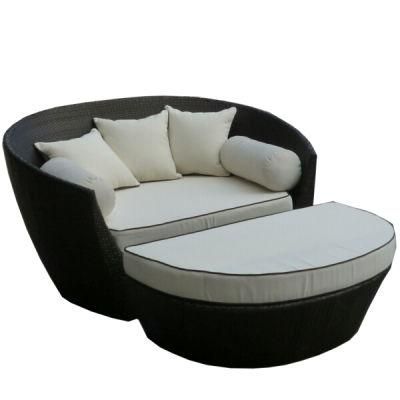 H-SGS Outdoor Furniture Sun Lounge with 10cm Water Resistant Cushion