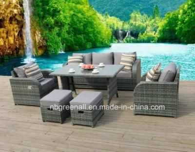 New Lay Down Modern Leisure Rattan Hotel Home Apartment Garden Patio Sofa Outdoor Furniture Set