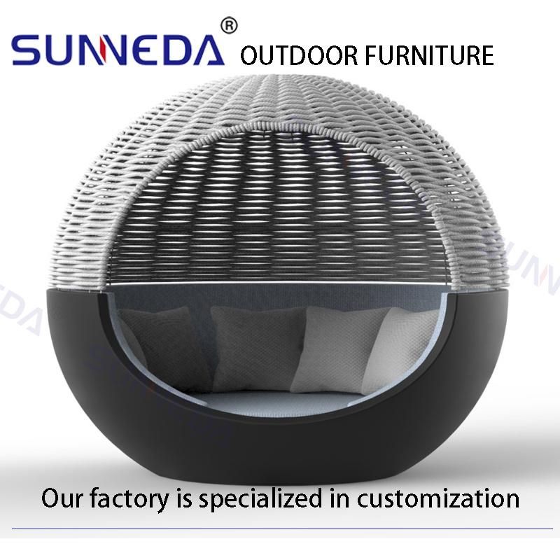 Black Rattan Villa Enjoyable Project Set Big Wicker Woven Talking Sofa