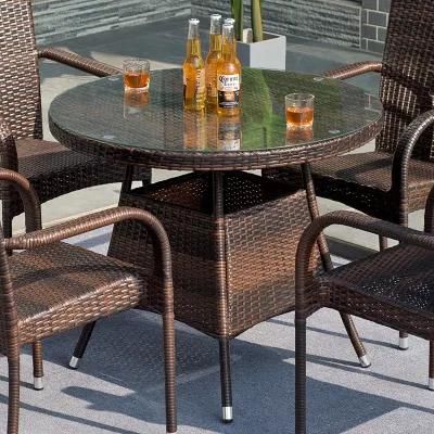 Restaurant Wicker/Rattan Outdoor Swimming Pool Furniture Garden Tables and Chairs