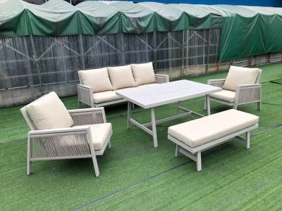 New Aluminium+ Rope Darwin or OEM Designer Outdoor Modern Sofa