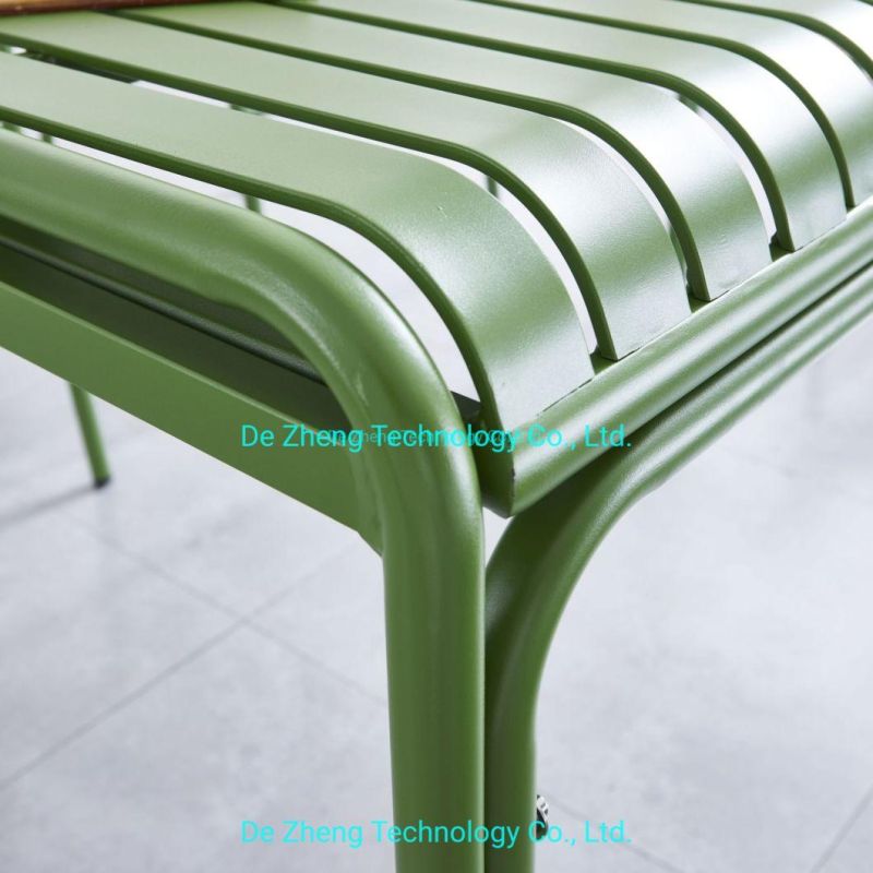 Resort Outdoor Furniture Aluminum Table OEM Garden Furniture Supply Outdoor Table and Chair Set Garden Dining Furniture