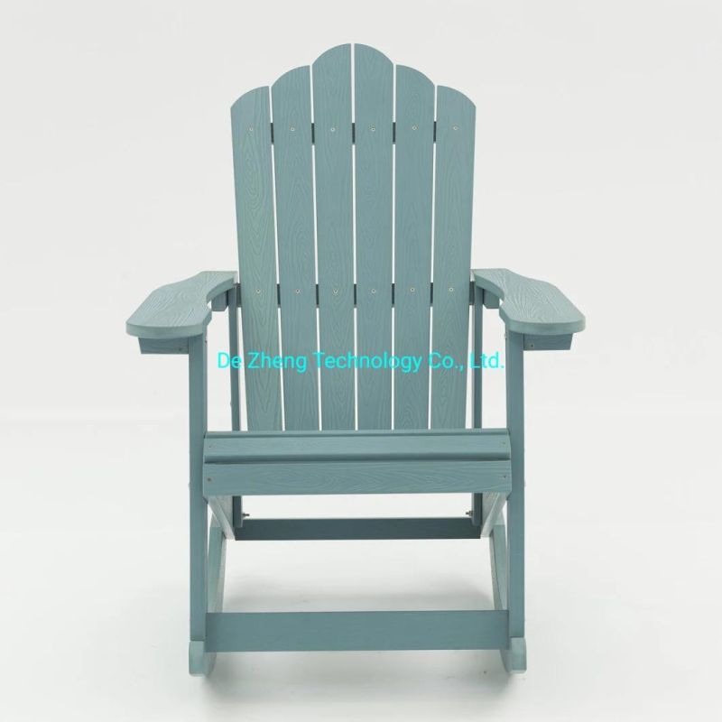 Modern Outdoor American Style Plastic Wood Home Rocking Adirondack Chair Garden Furniture