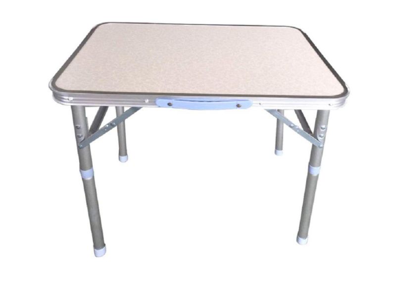 Aluminum Adjustable Portable Folding Camp Table with Carry Handle Wbb17513
