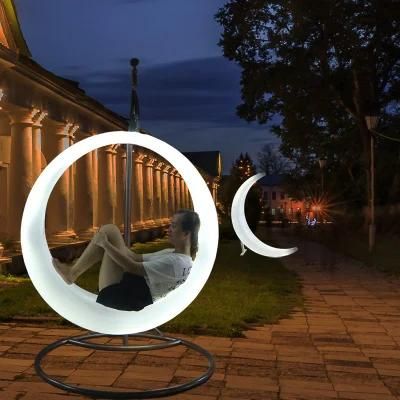 Outdoor Entertainment Colorful Remote Control Light-up Swing