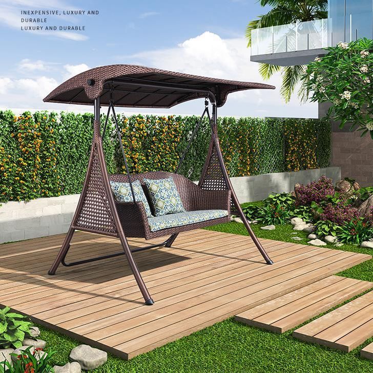 Outdoor Swing Bench W/Canopy Convertible Lawn Garden Poolside Porch Swing Furniture Hanging Seat Seating Anthracite Steel, Luxury Tent Swing with Gauze
