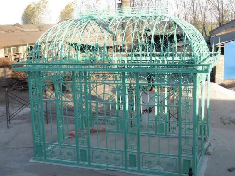 Iron Greenhouse Garden Conservatory