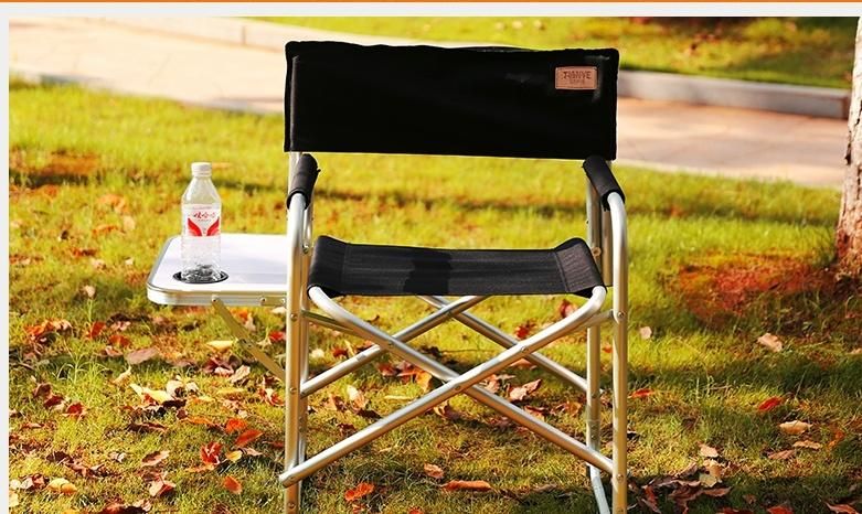 Foldable Director Camping Folding Chair with Ice Bag