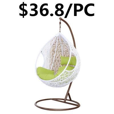 Outsoor Leisure PE Modern Rattan Hanging Wicker Garden Swing Chair