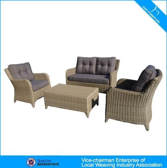 C- Wholesale Wicker Furniture Brown Garden Sofa
