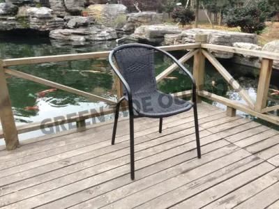 Outdoor Garden Patio Furniture Rattan Wicker Stack Chair