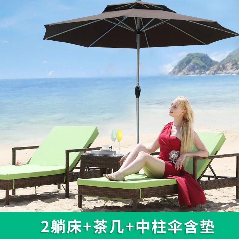 Cheap Pool Beach Sun Lounger Mesh Aluminum Chaise Lounge Outdoor Chair