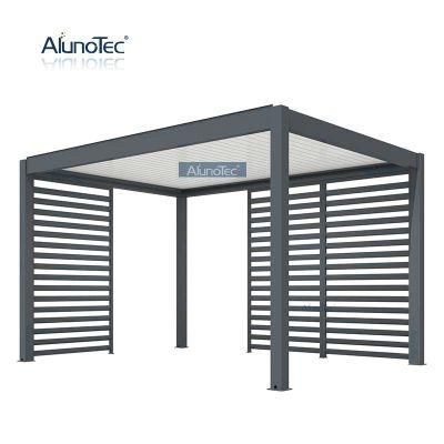 Eco-Friendly Wind Resistant Outdoor Pergola With Aluminum Canopy Roof