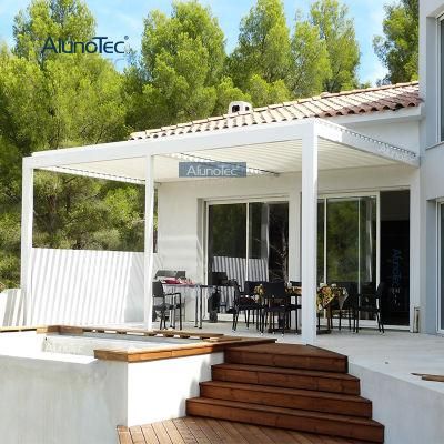 AlunoTec Outdoor Durability Exterior Aluminum Sun Waterproof Pergola Pergolas Bioclimatic Metal Pergolas