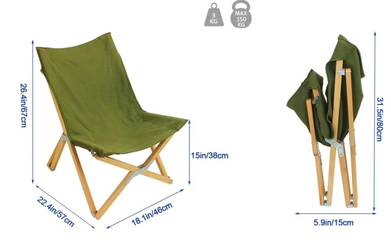 Polular Hot Camping Leisure Wooden Chair