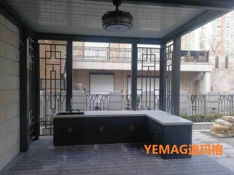 Chinese Aluminum Louver Roof Garden Pavilion Pergola/Pavilion