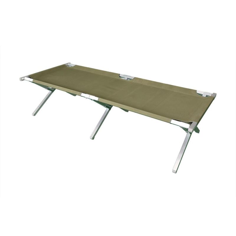 Material Aluminum Alloy Folding Camping Stretcher Bed