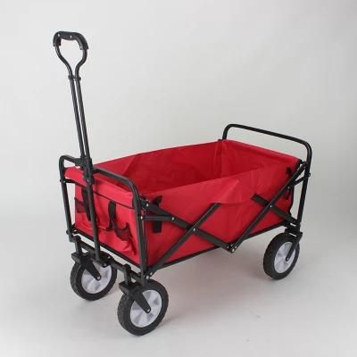 Hot Sale Wholesale Trolley Cart Foldable Folding Utility Wagon Portable Cargo Wagon for Camping Beach Outdoor Garden