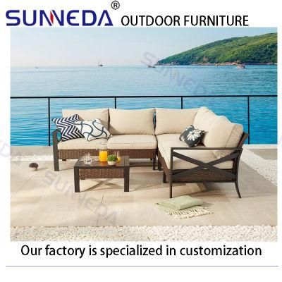 Hot Sale Modern V-Shape Garden Sofa Set Outdoor Furniture