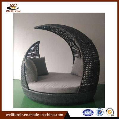 Patio Leisure Outdoor Garden Furniture Rattan Round Sun Bed