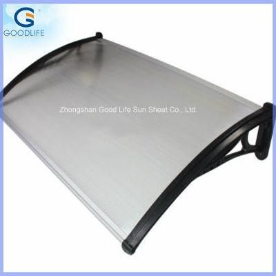 800X3000mm Elegant Shade DIY Solid Polycarbonate Plastic Balcony Awning Canopy