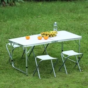 Factory Price Outdoor Furniture Portable Table and Chair Sets Outdoor Metal Table Modern Aluminum Garden Table