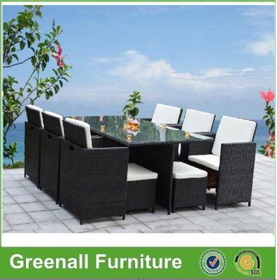 11PCS Cube Set Outdoor Hot Sale Rattan Dining Set