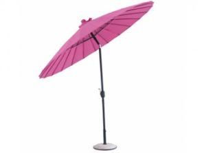 10FT Fiber Glass Parasol with Crank-Garden Parasol with 18PCS Ribs